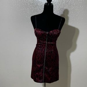 Red dress with strap